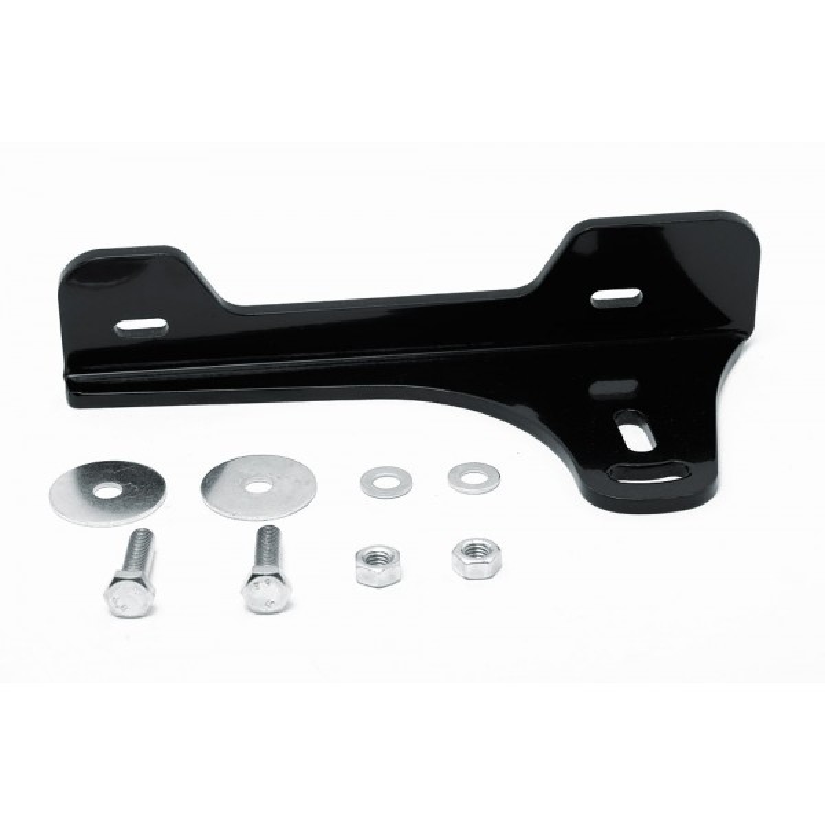 Offset License Plate Bracket, Black